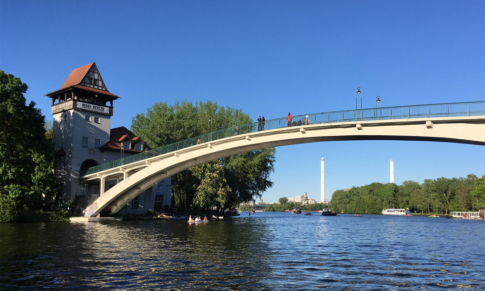 Insel der Jugend in Berlin nahe der Chronosphäre-Route