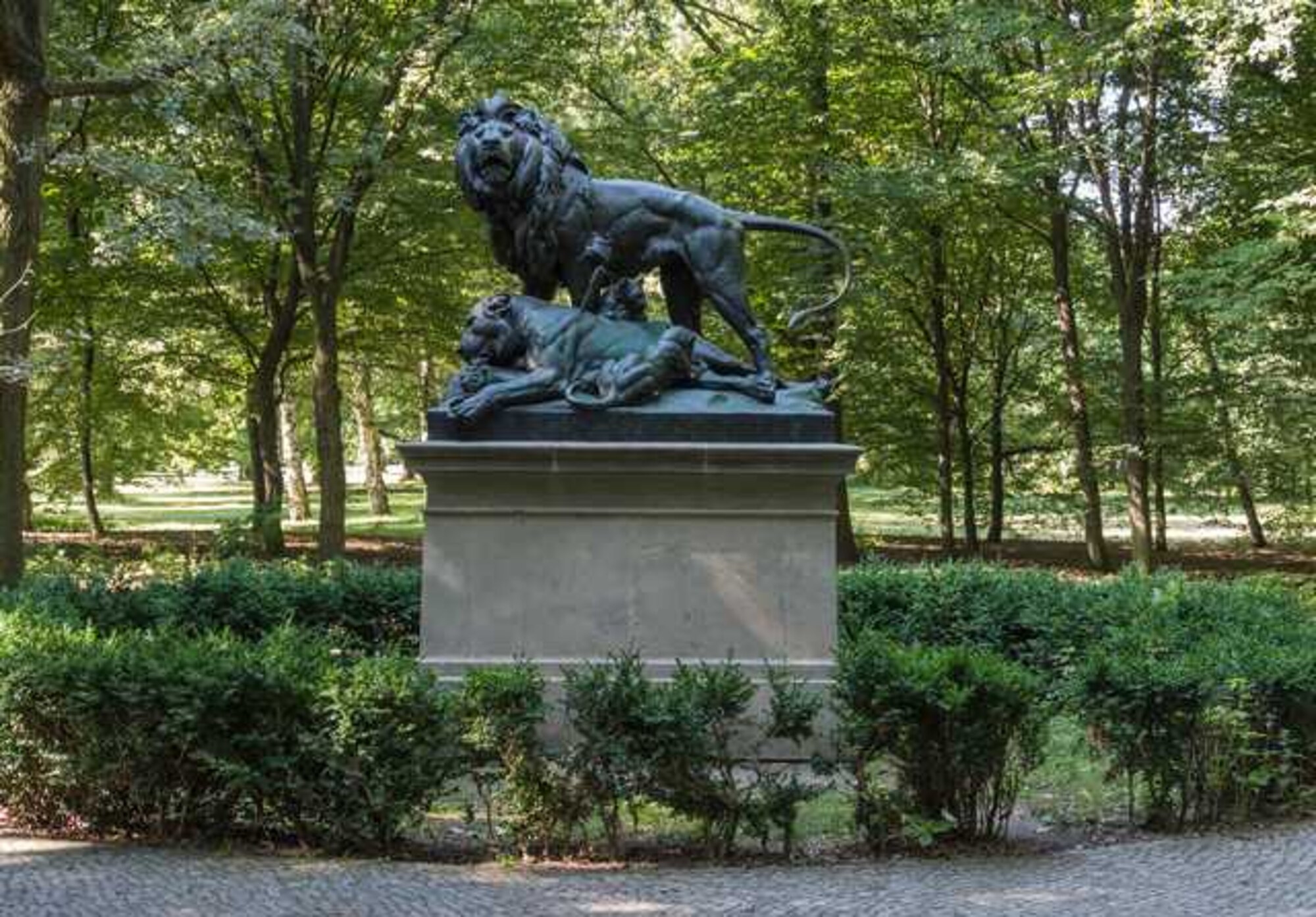 Löwengruppe im Tiergarten